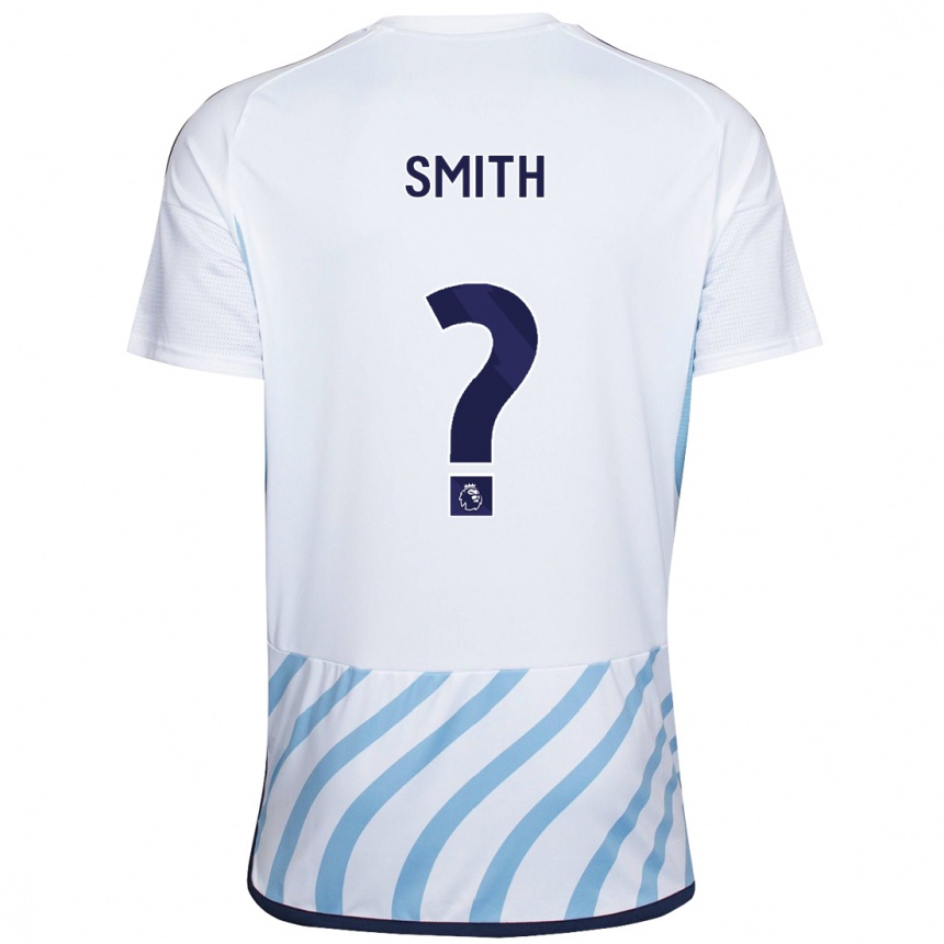 Niño Fútbol Camiseta Fuad Smith #0 Blanco Azul 2ª Equipación 2023/24 Perú