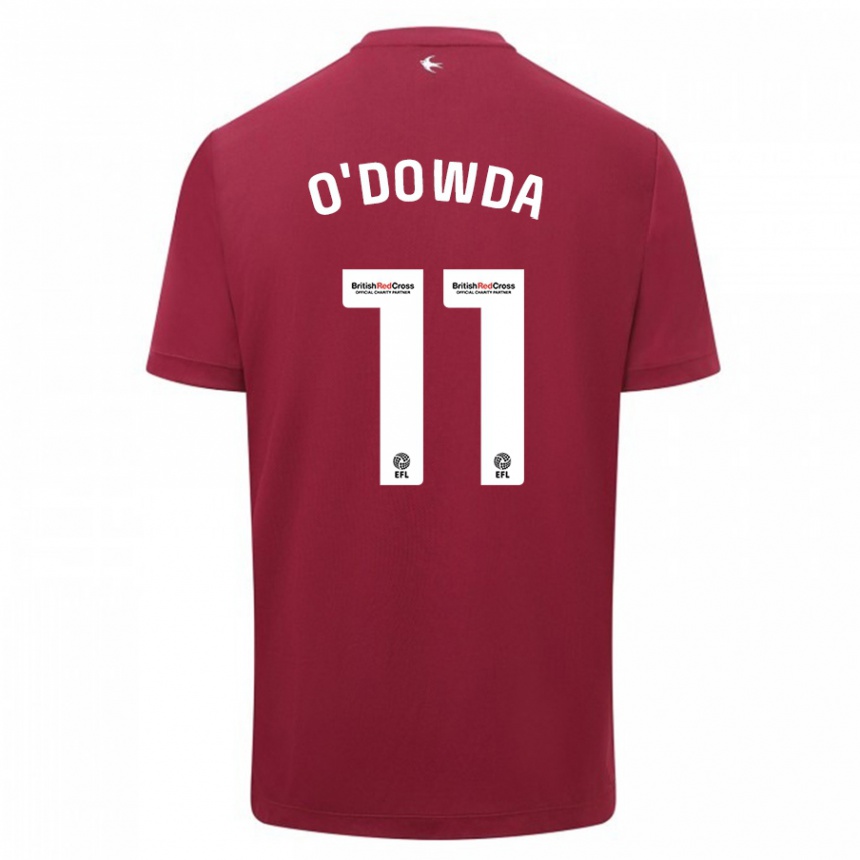 Niño Fútbol Camiseta Callum O'dowda #11 Rojo 2ª Equipación 2023/24 Perú