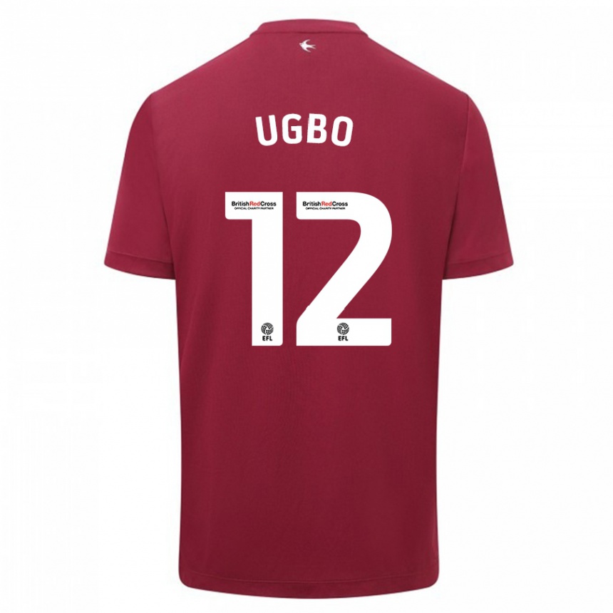 Niño Fútbol Camiseta Iké Ugbo #12 Rojo 2ª Equipación 2023/24 Perú