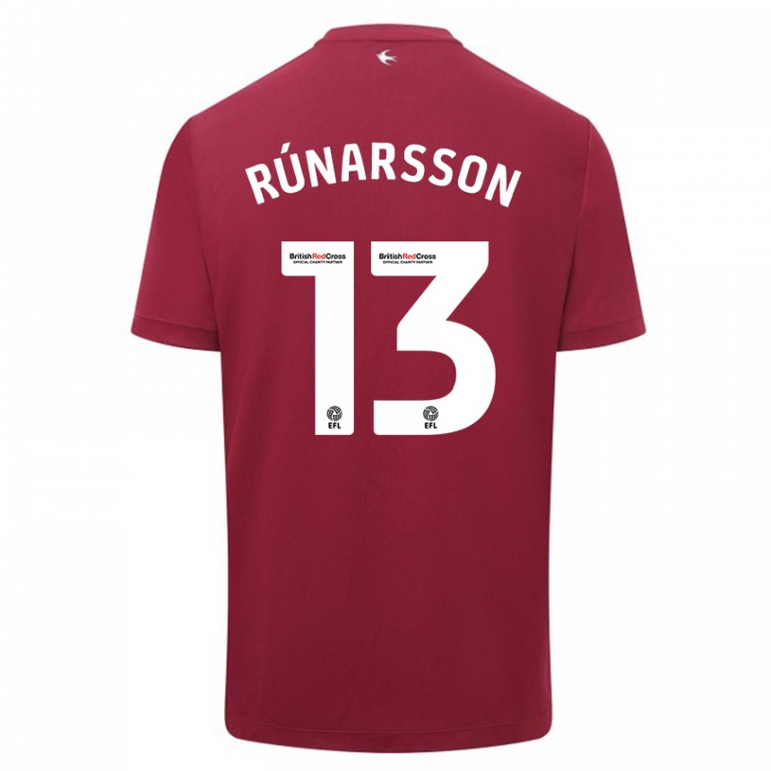 Niño Fútbol Camiseta Runar Alex Runarsson #13 Rojo 2ª Equipación 2023/24 Perú