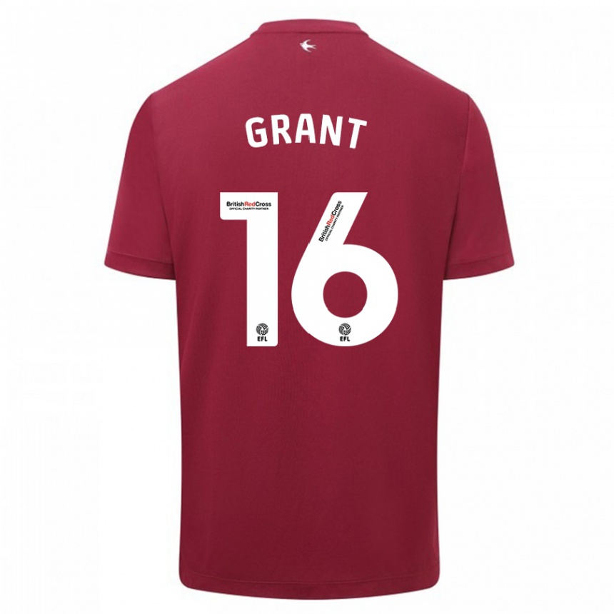 Niño Fútbol Camiseta Karlan Grant #16 Rojo 2ª Equipación 2023/24 Perú