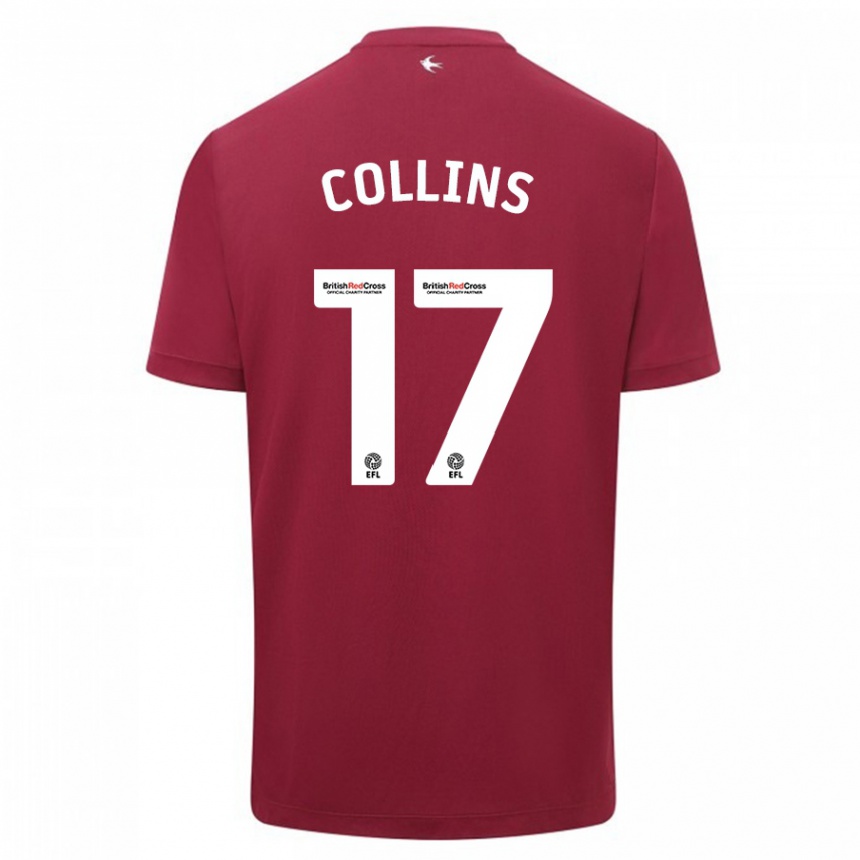 Niño Fútbol Camiseta Jamilu Collins #17 Rojo 2ª Equipación 2023/24 Perú