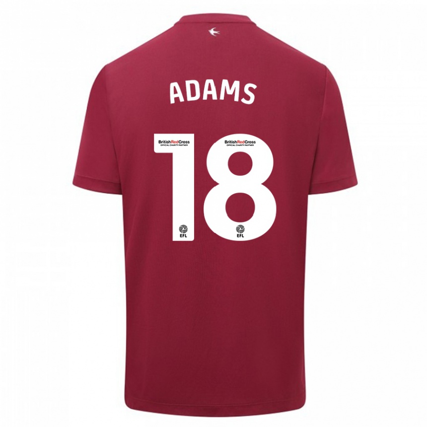 Niño Fútbol Camiseta Ebou Adams #18 Rojo 2ª Equipación 2023/24 Perú