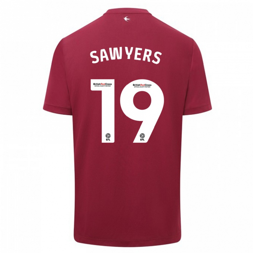 Niño Fútbol Camiseta Romaine Sawyers #19 Rojo 2ª Equipación 2023/24 Perú