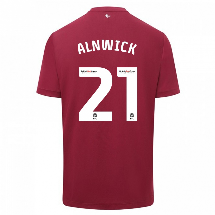 Niño Fútbol Camiseta Jak Alnwick #21 Rojo 2ª Equipación 2023/24 Perú