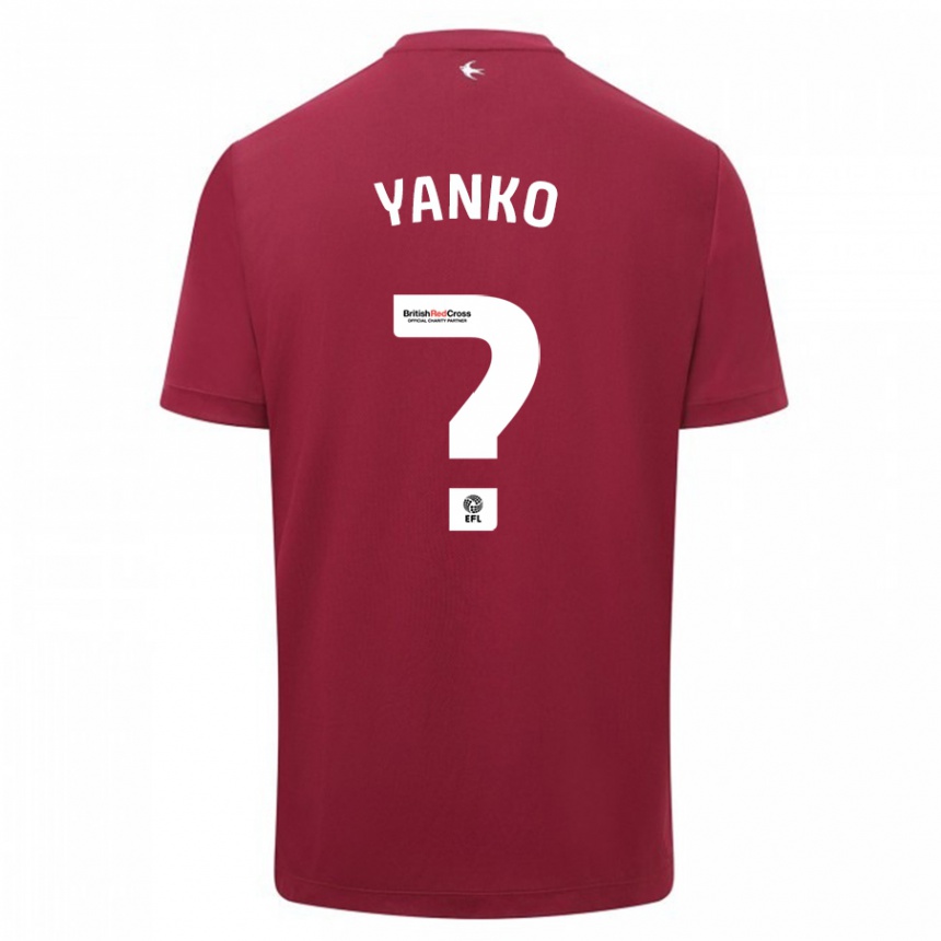 Niño Fútbol Camiseta Nativ Yanko #0 Rojo 2ª Equipación 2023/24 Perú