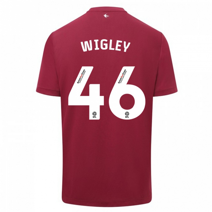 Niño Fútbol Camiseta Morgan Wigley #46 Rojo 2ª Equipación 2023/24 Perú