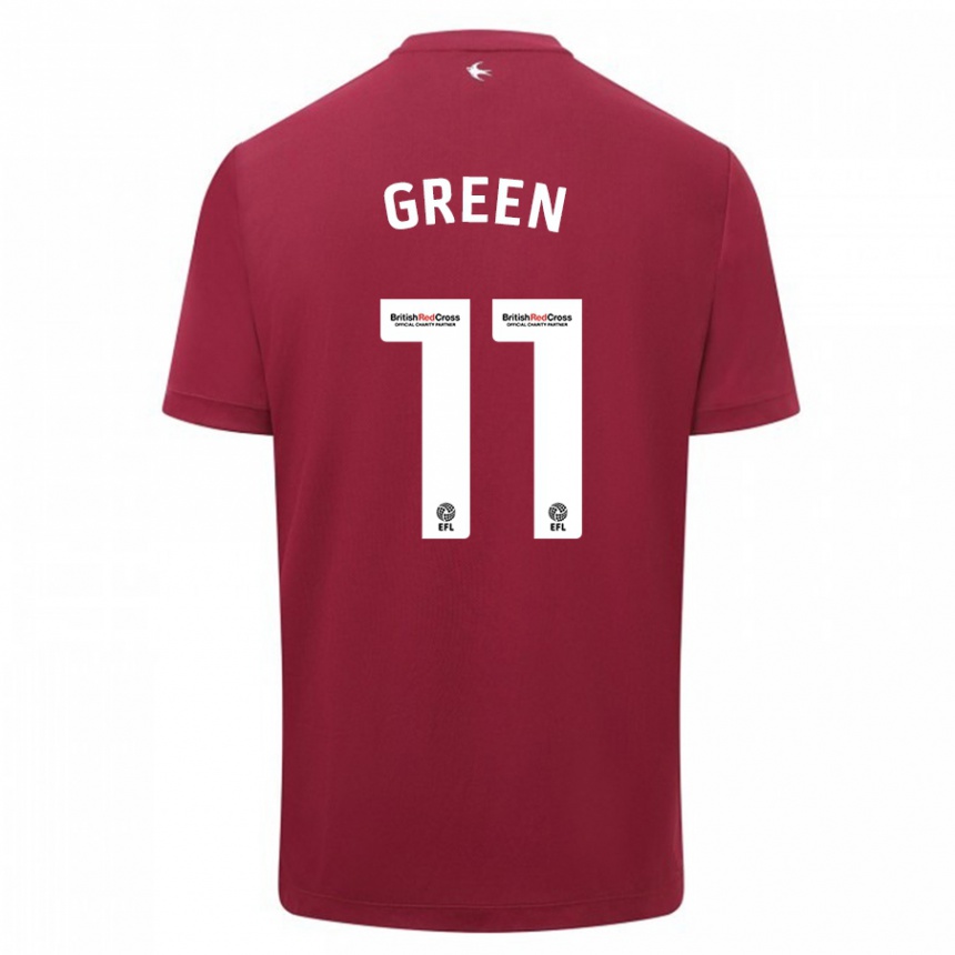 Niño Fútbol Camiseta Danielle Green #11 Rojo 2ª Equipación 2023/24 Perú