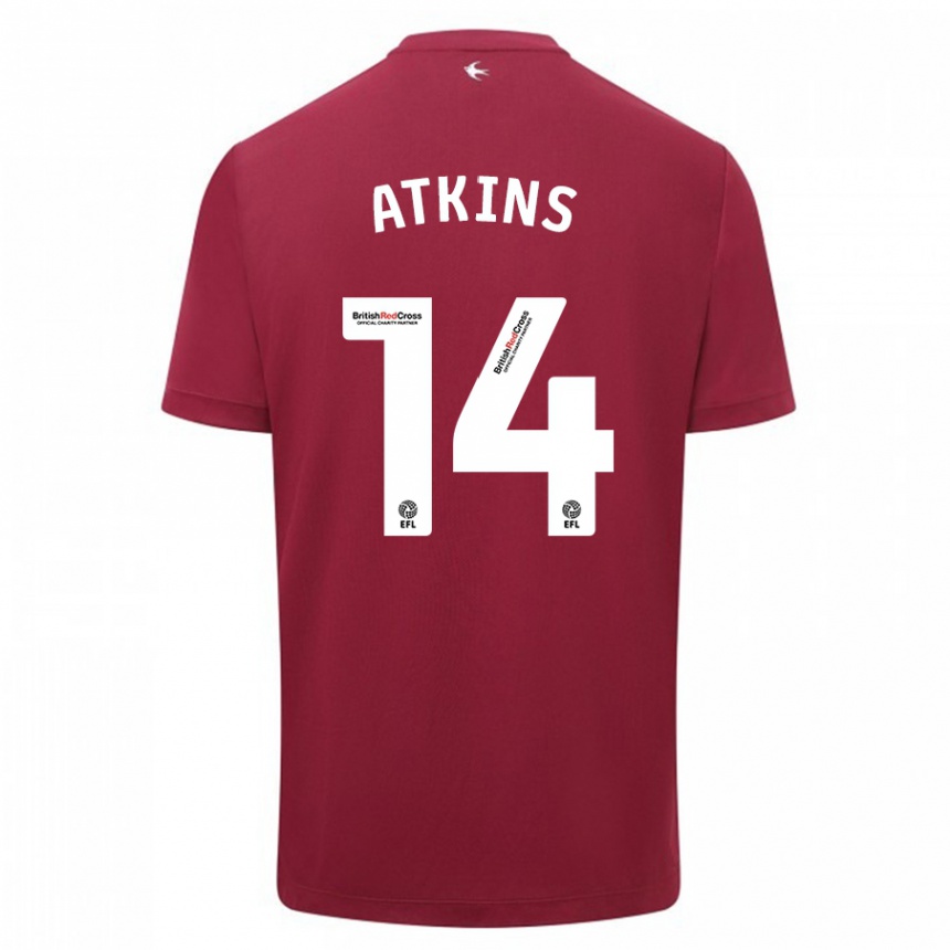 Niño Fútbol Camiseta Zoe Atkins #14 Rojo 2ª Equipación 2023/24 Perú