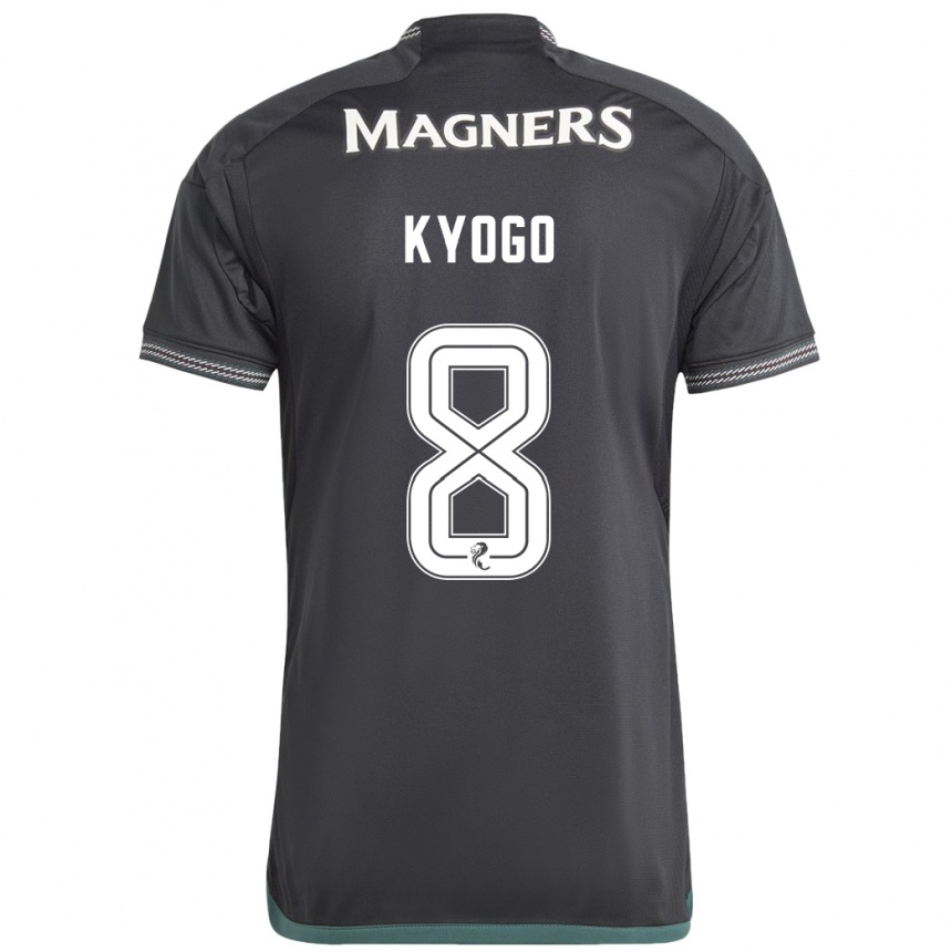 Niño Fútbol Camiseta Kyogo Furuhashi #8 Negro 2ª Equipación 2023/24 Perú