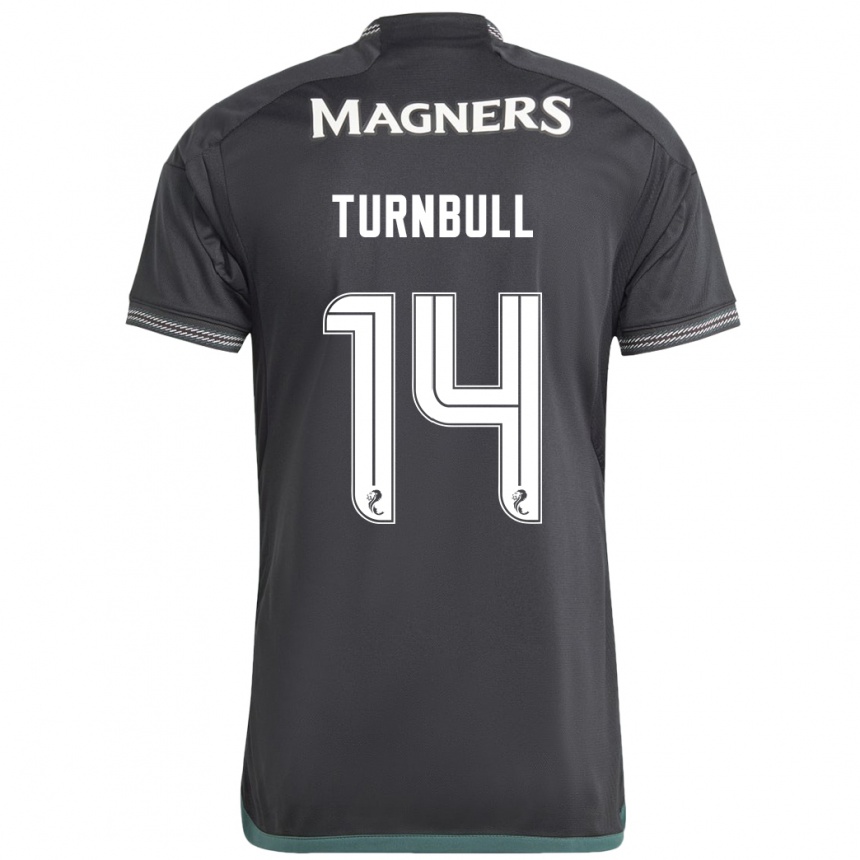 Niño Fútbol Camiseta David Turnbull #14 Negro 2ª Equipación 2023/24 Perú