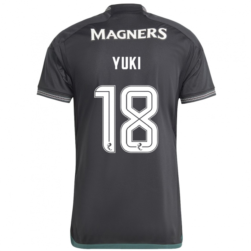 Niño Fútbol Camiseta Yuki Kobayashi #18 Negro 2ª Equipación 2023/24 Perú