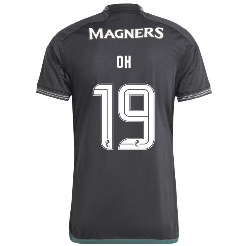 Niño Fútbol Camiseta Hyeon-Gyu Oh #19 Negro 2ª Equipación 2023/24 Perú