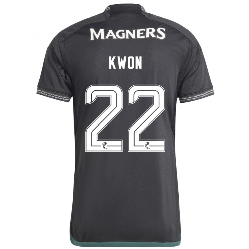 Niño Fútbol Camiseta Hyeok-Kyu Kwon #22 Negro 2ª Equipación 2023/24 Perú