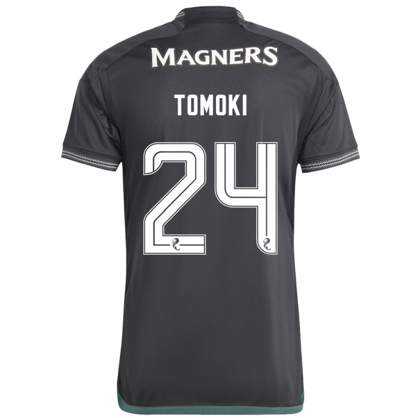 Niño Fútbol Camiseta Tomoki Iwata #24 Negro 2ª Equipación 2023/24 Perú