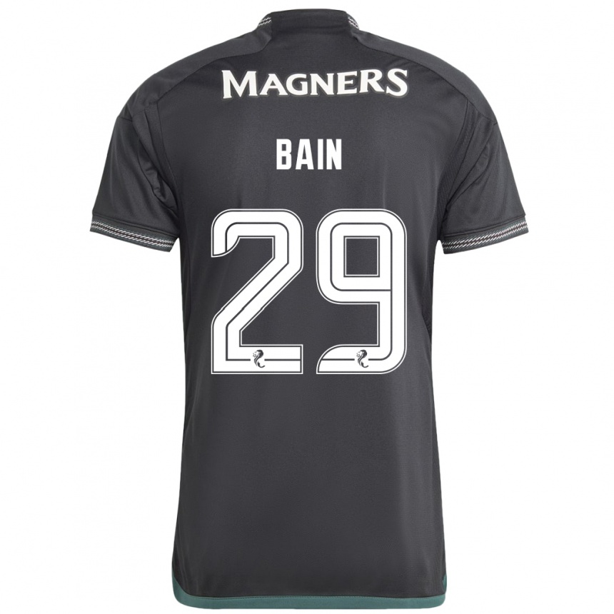 Niño Fútbol Camiseta Scott Bain #29 Negro 2ª Equipación 2023/24 Perú