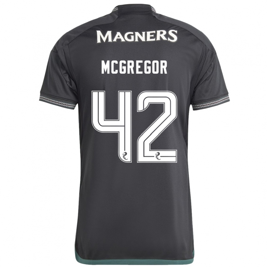 Niño Fútbol Camiseta Callum Mcgregor #42 Negro 2ª Equipación 2023/24 Perú