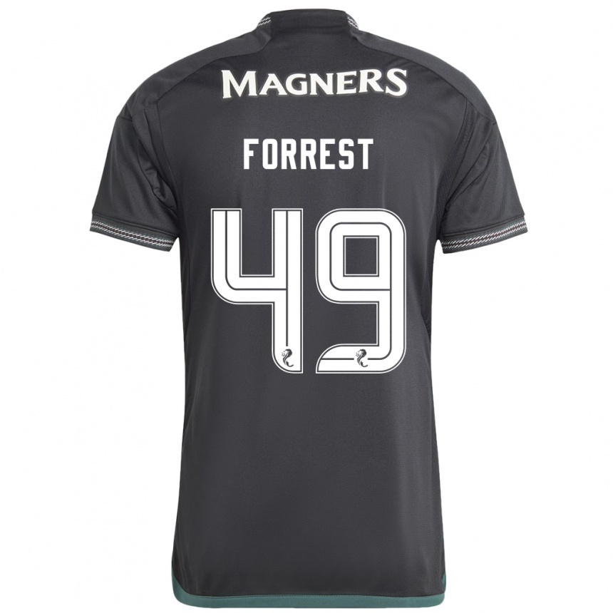 Niño Fútbol Camiseta James Forrest #49 Negro 2ª Equipación 2023/24 Perú