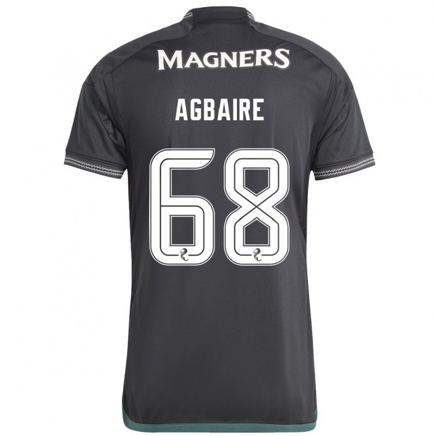 Niño Fútbol Camiseta Lenny Agbaire #68 Negro 2ª Equipación 2023/24 Perú