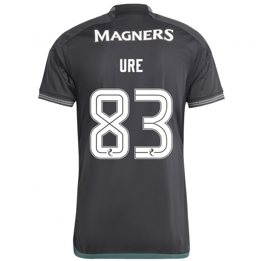 Niño Fútbol Camiseta Kyle Ure #83 Negro 2ª Equipación 2023/24 Perú