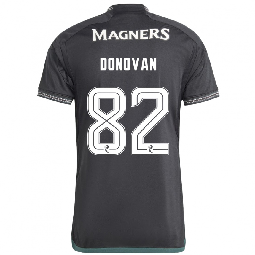 Niño Fútbol Camiseta Colby Donovan #82 Negro 2ª Equipación 2023/24 Perú