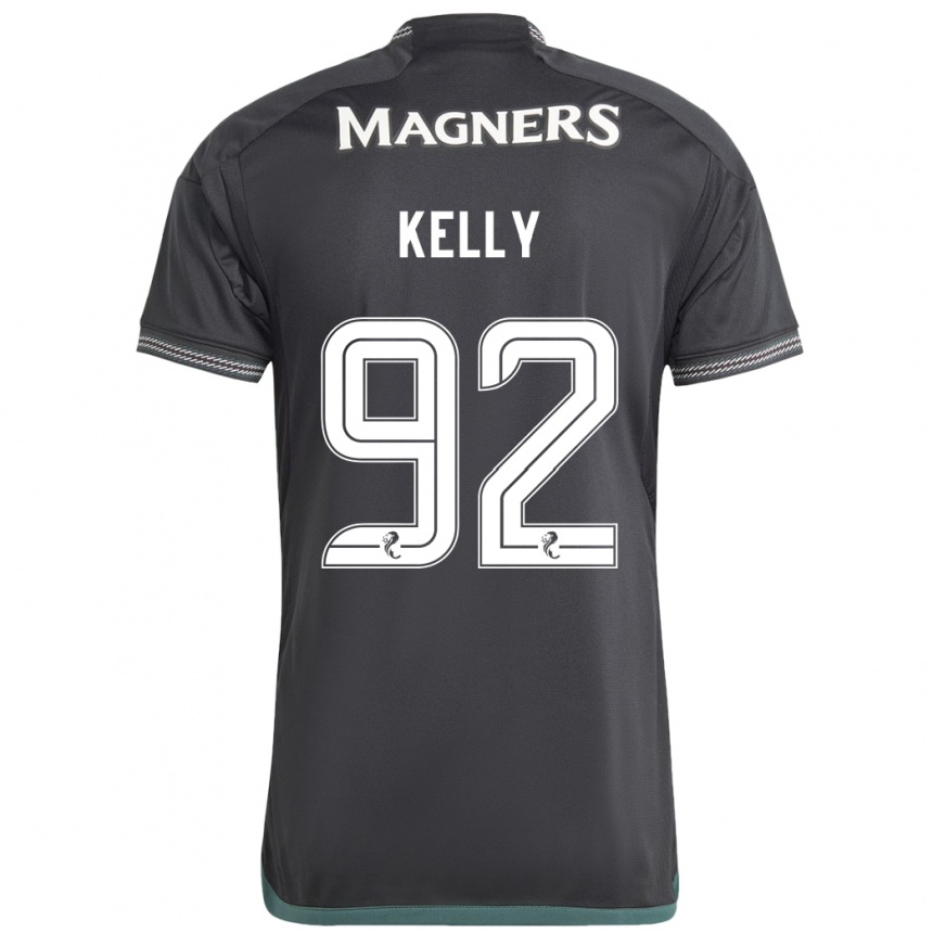 Niño Fútbol Camiseta Daniel Kelly #92 Negro 2ª Equipación 2023/24 Perú