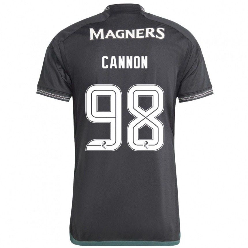 Niño Fútbol Camiseta Aidan Cannon #98 Negro 2ª Equipación 2023/24 Perú