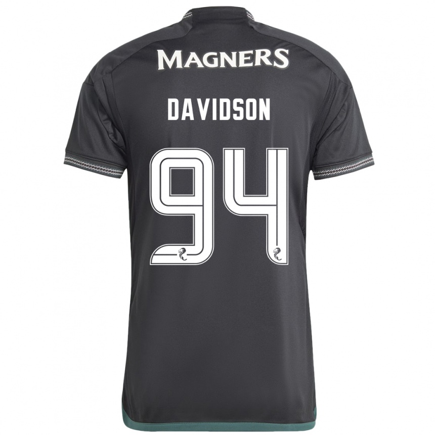 Niño Fútbol Camiseta Alasdair Davidson #94 Negro 2ª Equipación 2023/24 Perú