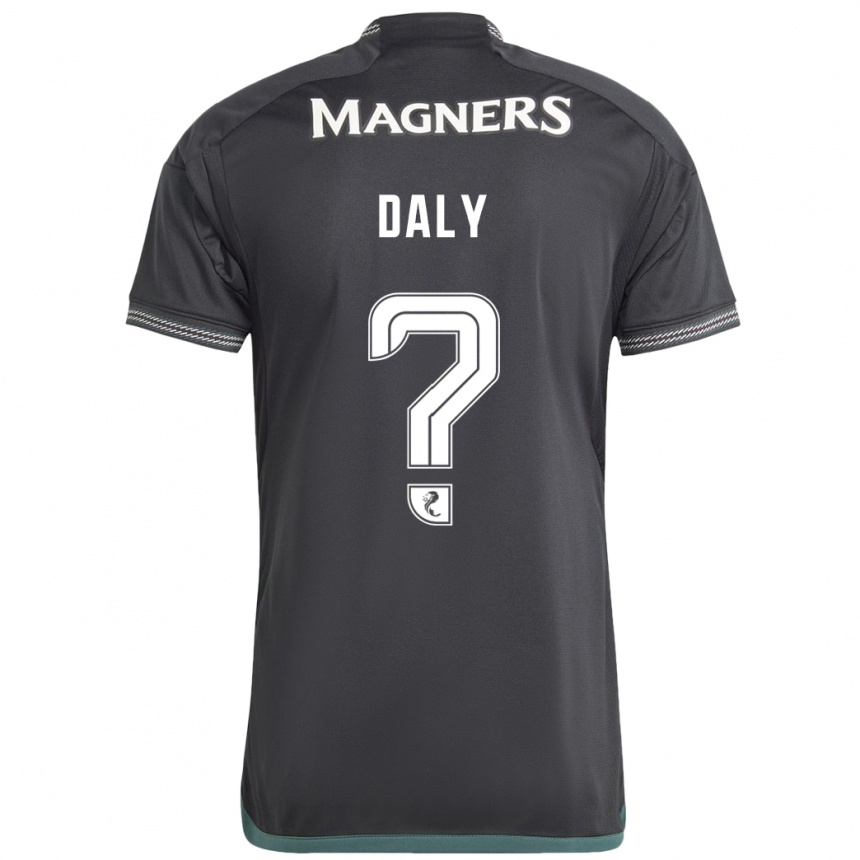 Niño Fútbol Camiseta Kayden Daly #0 Negro 2ª Equipación 2023/24 Perú