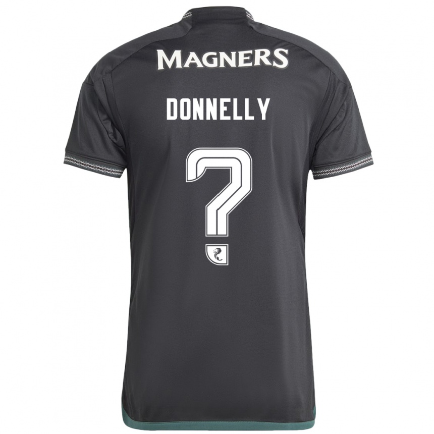 Niño Fútbol Camiseta Jacob Donnelly #0 Negro 2ª Equipación 2023/24 Perú