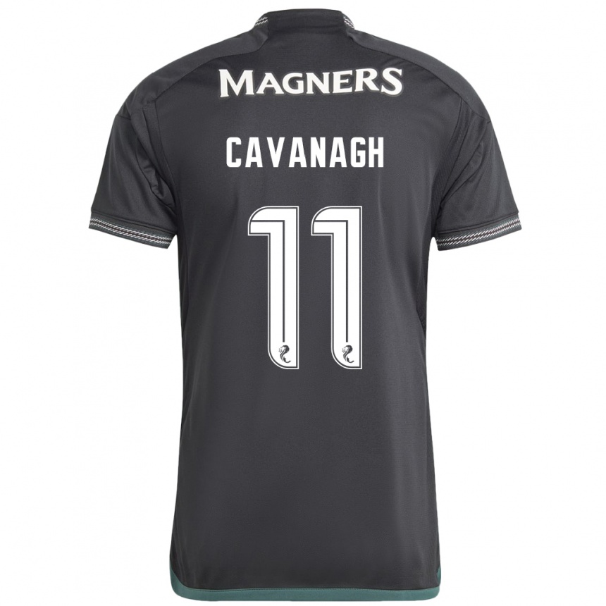 Niño Fútbol Camiseta Colette Cavanagh #11 Negro 2ª Equipación 2023/24 Perú