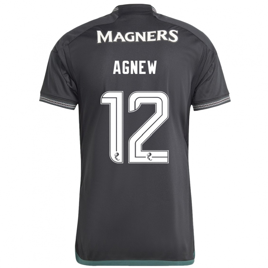 Niño Fútbol Camiseta Murphy Agnew #12 Negro 2ª Equipación 2023/24 Perú