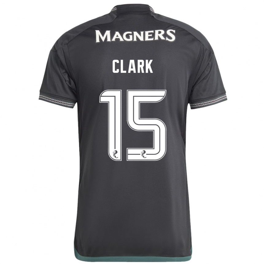 Niño Fútbol Camiseta Kelly Clark #15 Negro 2ª Equipación 2023/24 Perú