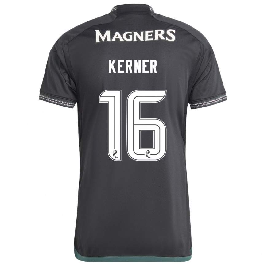 Niño Fútbol Camiseta Hana Kerner #16 Negro 2ª Equipación 2023/24 Perú