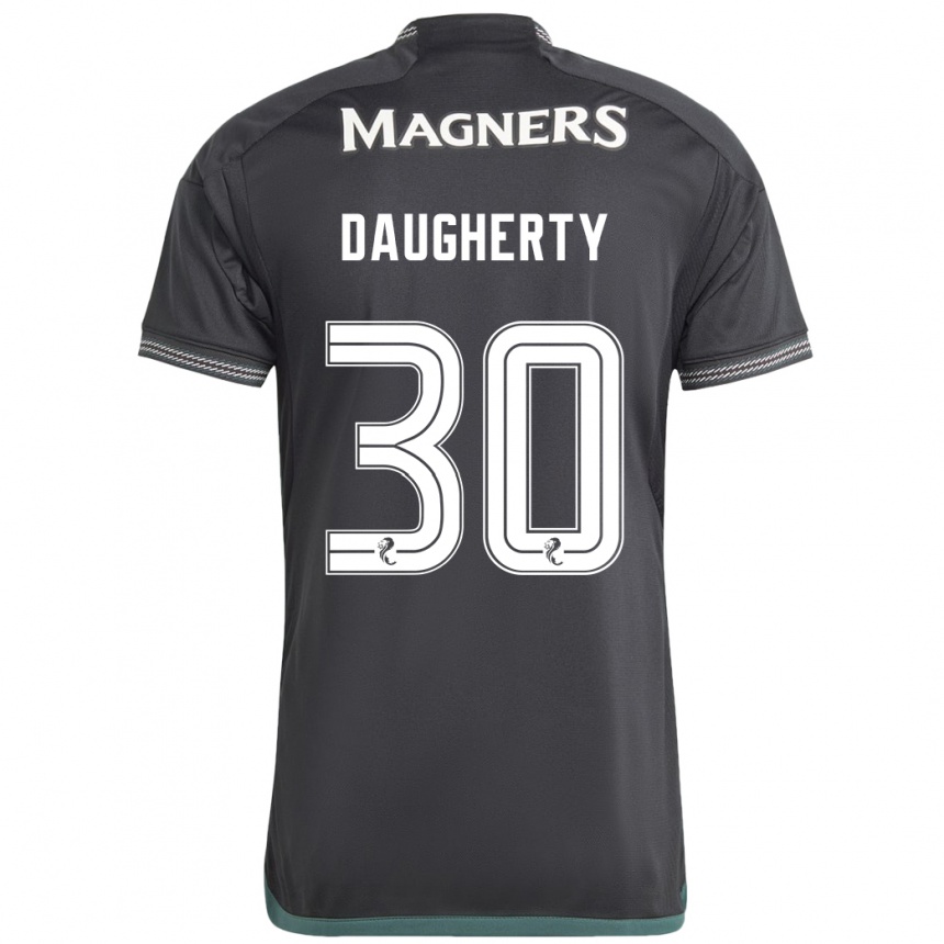 Niño Fútbol Camiseta Kelsey Daugherty #30 Negro 2ª Equipación 2023/24 Perú