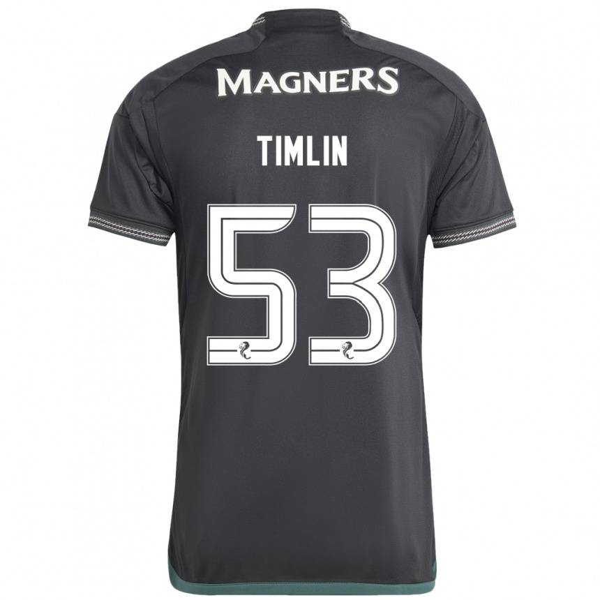 Niño Fútbol Camiseta Sophie Timlin #53 Negro 2ª Equipación 2023/24 Perú