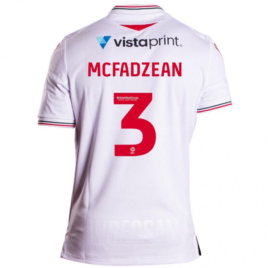 Niño Fútbol Camiseta Callum Mcfadzean #3 Blanco 2ª Equipación 2023/24 Perú