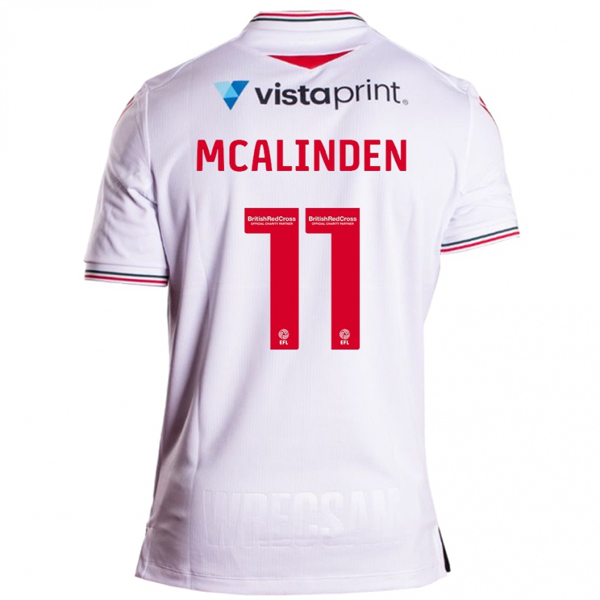 Niño Fútbol Camiseta Liam Mcalinden #11 Blanco 2ª Equipación 2023/24 Perú