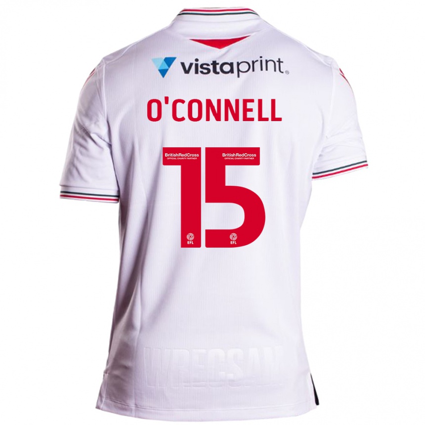 Niño Fútbol Camiseta Eoghan O'connell #15 Blanco 2ª Equipación 2023/24 Perú