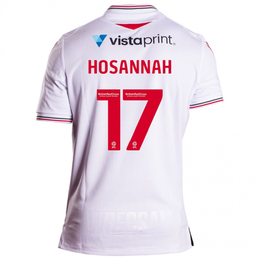 Niño Fútbol Camiseta Bryce Hosannah #17 Blanco 2ª Equipación 2023/24 Perú