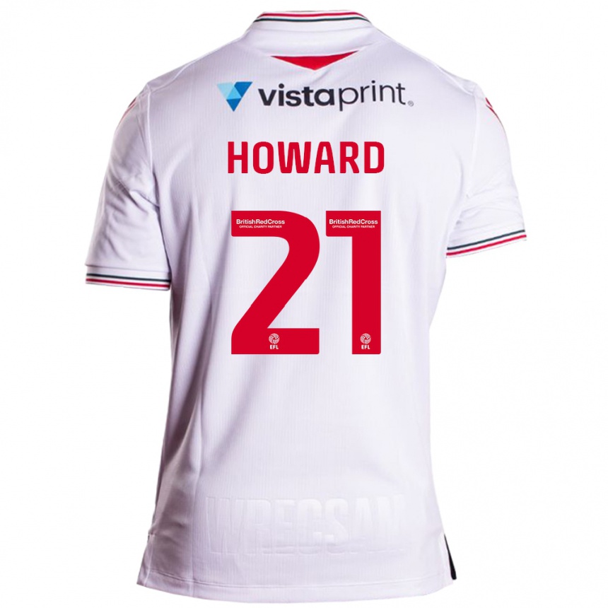 Niño Fútbol Camiseta Mark Howard #21 Blanco 2ª Equipación 2023/24 Perú