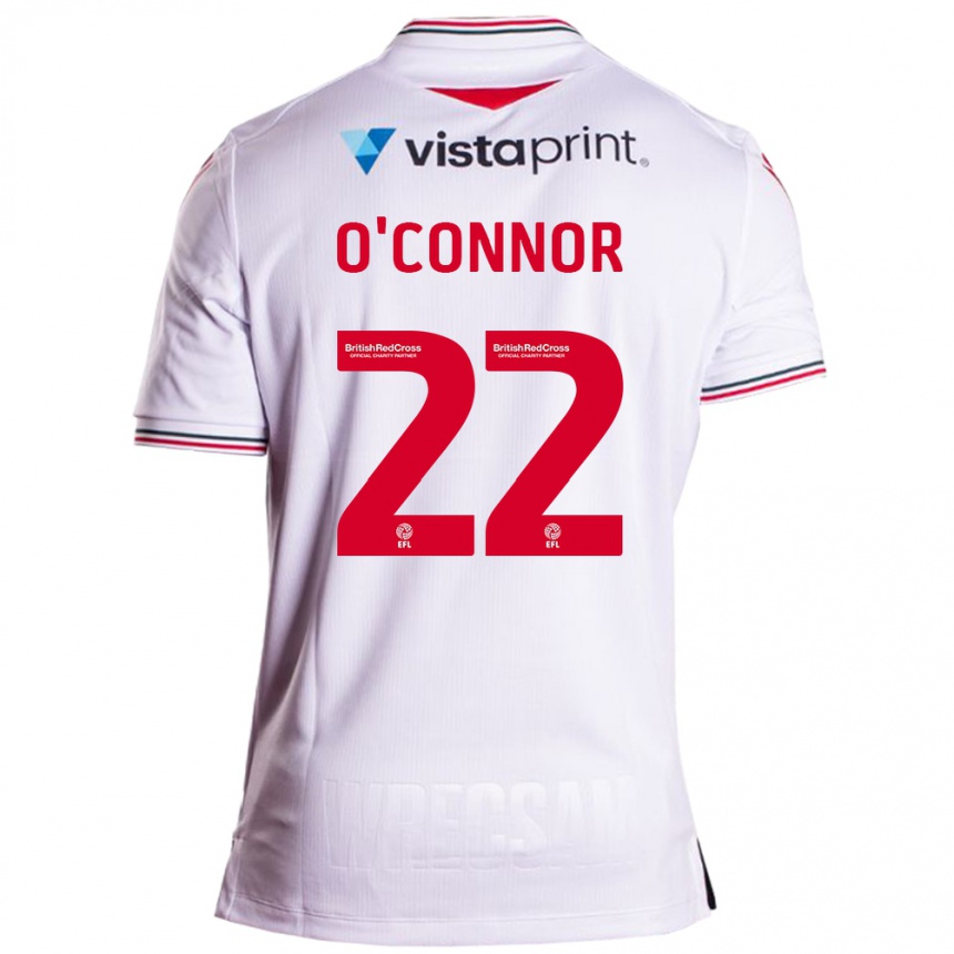 Niño Fútbol Camiseta Thomas O'connor #22 Blanco 2ª Equipación 2023/24 Perú