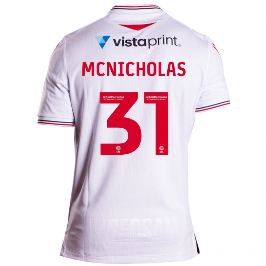 Niño Fútbol Camiseta Luke Mcnicholas #31 Blanco 2ª Equipación 2023/24 Perú