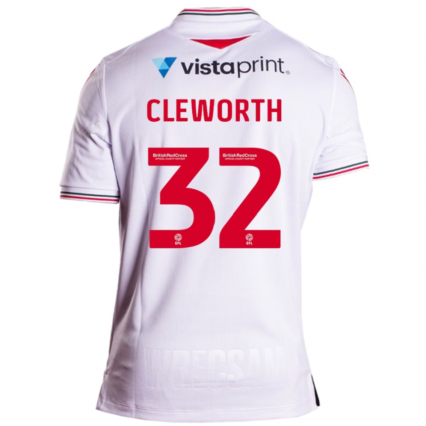 Niño Fútbol Camiseta Max Cleworth #32 Blanco 2ª Equipación 2023/24 Perú