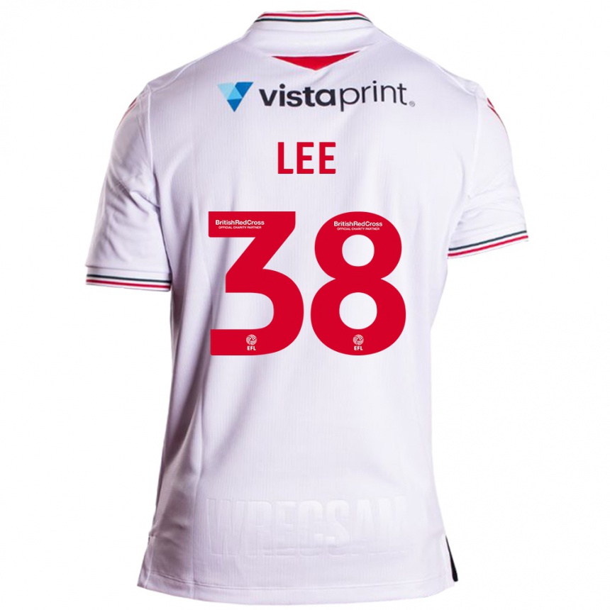 Niño Fútbol Camiseta Elliot Lee #38 Blanco 2ª Equipación 2023/24 Perú