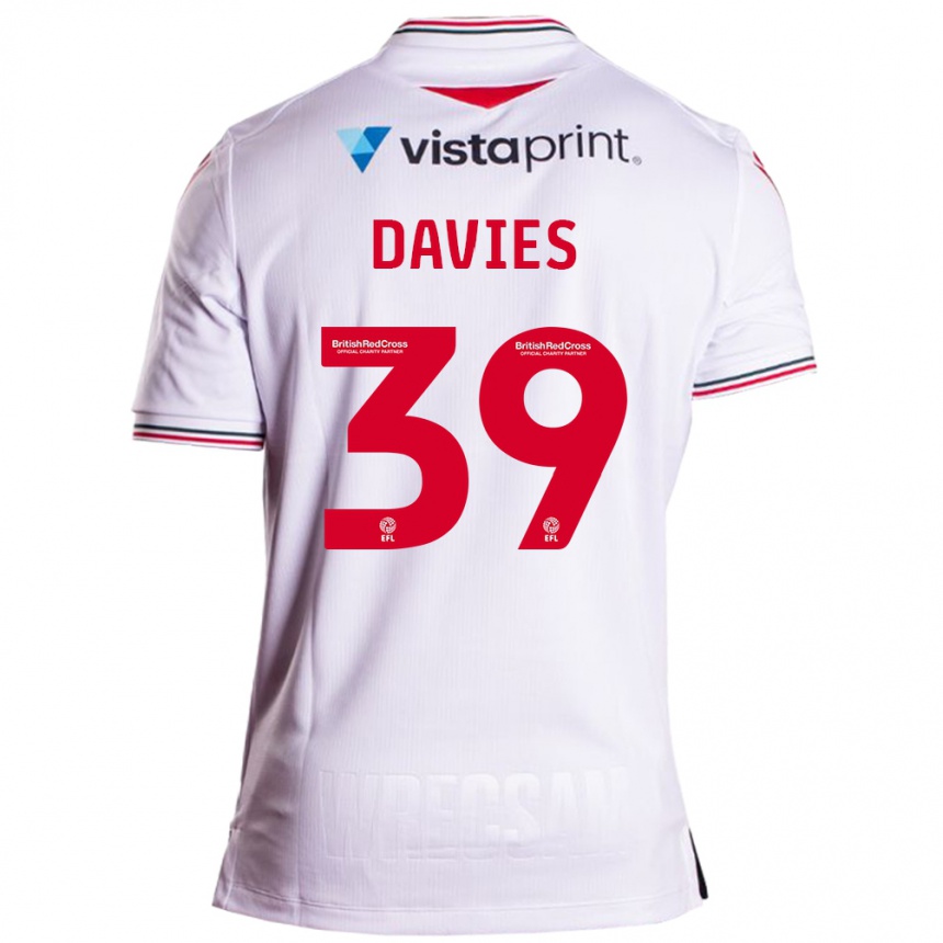 Niño Fútbol Camiseta Daniel Davies #39 Blanco 2ª Equipación 2023/24 Perú