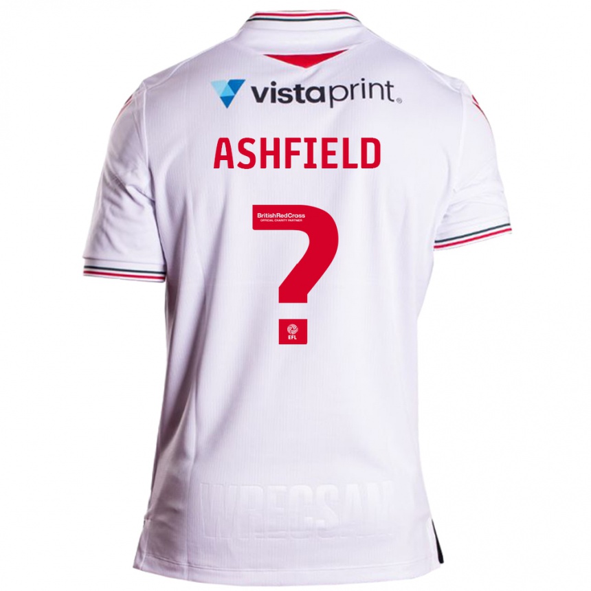 Niño Fútbol Camiseta Harry Ashfield #0 Blanco 2ª Equipación 2023/24 Perú