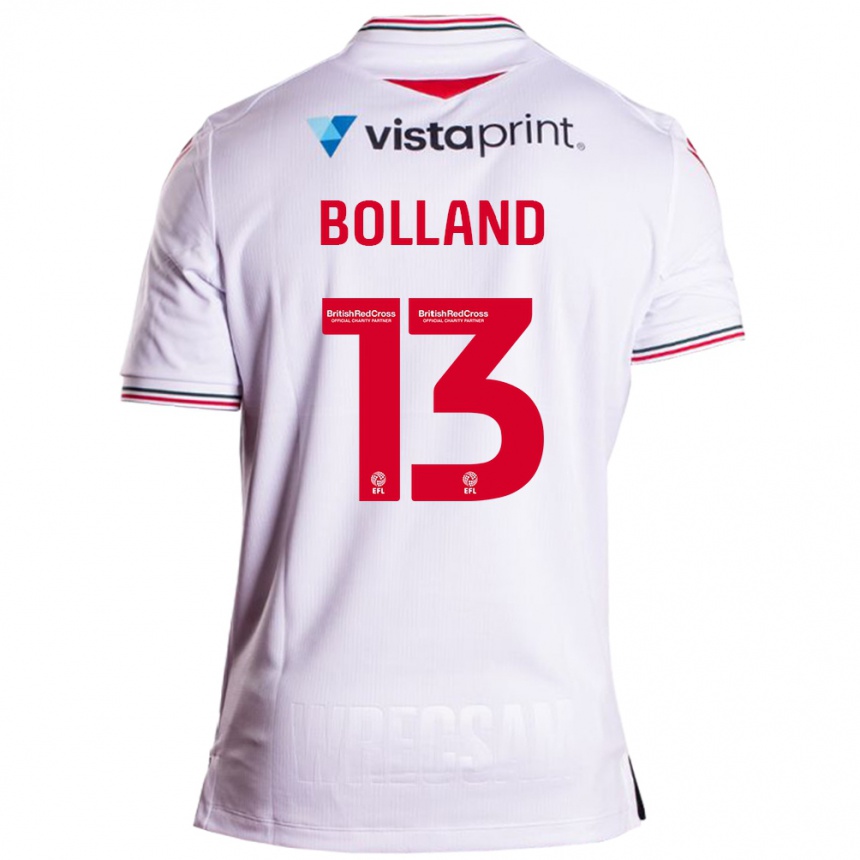 Niño Fútbol Camiseta Charlotte Bolland #13 Blanco 2ª Equipación 2023/24 Perú