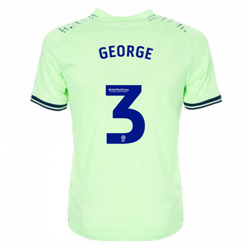 Niño Fútbol Camiseta Hannah George #3 Armada 2ª Equipación 2023/24 Perú