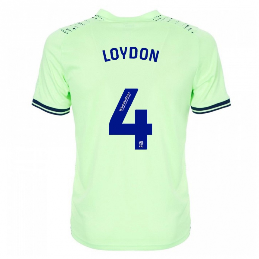 Niño Fútbol Camiseta Abi Loydon #4 Armada 2ª Equipación 2023/24 Perú